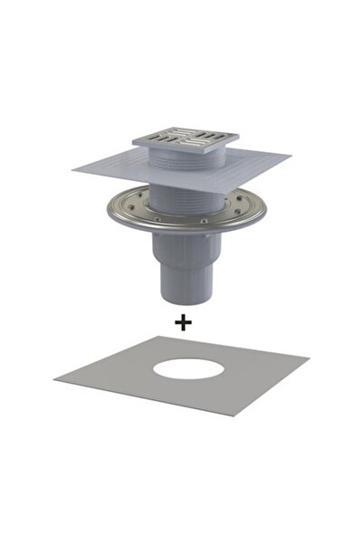 Form Sifon de pardoseală rotund 105x105/50 mm, scurgere verticală, diametru Ø...