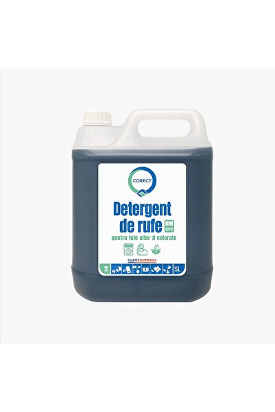 Corect Detergent lichid de rufe pentru alb și colorate, 5 L (Uz profesional ș...