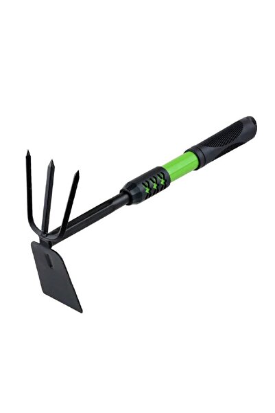 wei inox Sapaliga pentru gradina, 2in1, sapa+grebla, fier, negru+verde, 30 cm