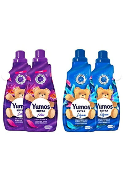 Shampoo Yumos Fabric Softener Package 4 X 2 X Extra Lilyum Lotus and 2 X Yumo...