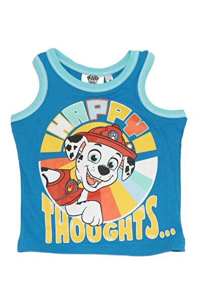 PAW PATROL Maiou de bumbac pentru băieți, Happy Thoughts, Marshall, Albastru
