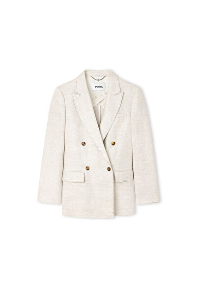 İpekyol Vatkalı keten blazer
