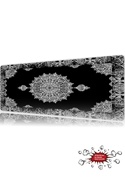 urzuva Obsidian Mandala Gaming Oyuncu XL Mouse Pad Mousepad 90X40 cm 3Mm Diki...