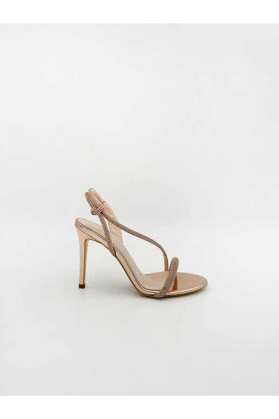 TUCİNO STILETTO HEELED SANDALS IN ROSE GOLD