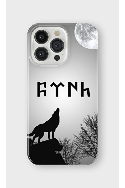 iPhone 14 Pro Max Uyumlu Baskılı Şeffaf Telefon Kılıfı | Koleksiyon: Göktürk Inscriptions