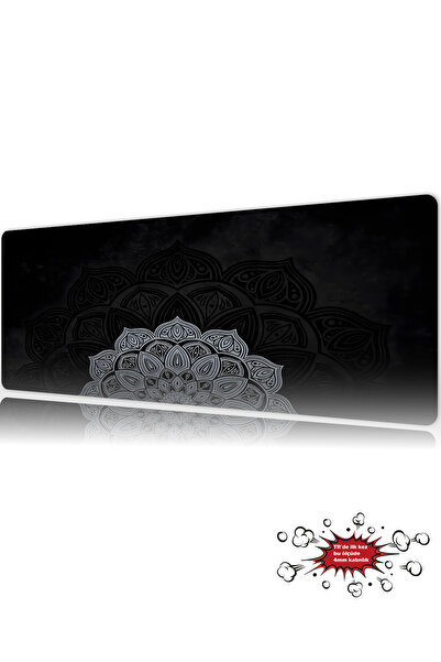 urzuva Midnight Mandala Gaming Oyuncu XL Mouse Pad Mousepad 90X40 cm 3Mm Diki...
