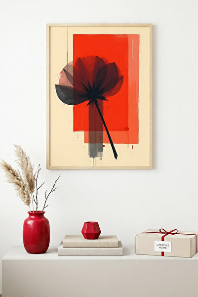 huhuli Αφηρημένη ζωγραφική με φυσικό ξύλινο πλαίσιο I Huhu1227