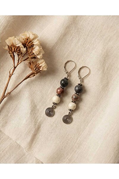 Dodemert Home Spiral Natural Stone Earrings