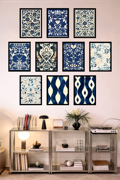 UNT 10-Frame Look Kitchen |   Modern |   Retro Wall Poster Painting Set – 15X...