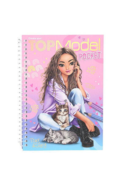 Top Model Kedili Küçük Tasarım Defteri 12726