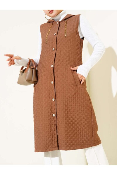 Burcia Hooded Quilted Vest