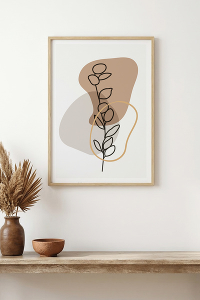 huhuli Τραπέζι με φυσικό ξύλινο πλαίσιο και μίνιμαλ σχέδιο φύλλων - Παστέλ | ...