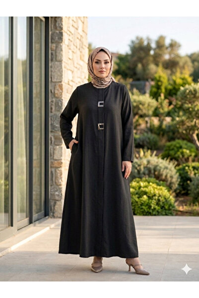 Clarity %100 Pamuk Gizli Fermuar Ferace