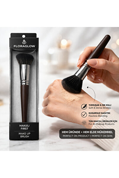 Floraglow Professional Makeup Brush – Soft & Dense Bristles Foundation Powder...