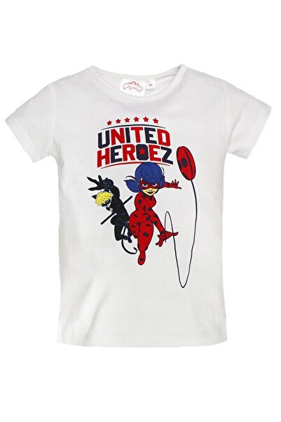 Miraculous Ladybug Tricou de fete, Bumbac, United Heroez, Alb