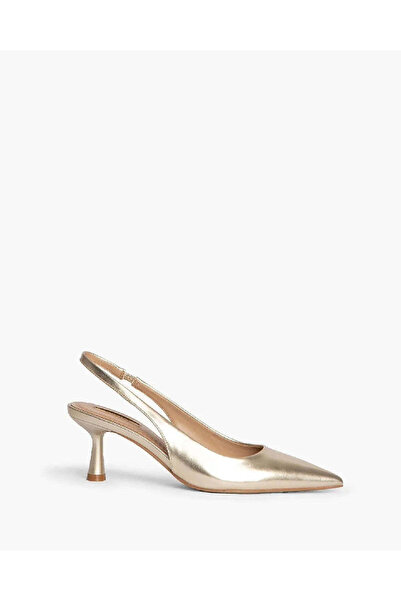 Corina LOW HEEL SLING BACK IN GOLD