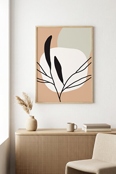 huhuli Τραπέζι με φυσικό ξύλινο πλαίσιο και μίνιμαλ σχέδιο φύλλων - Παστέλ απ...