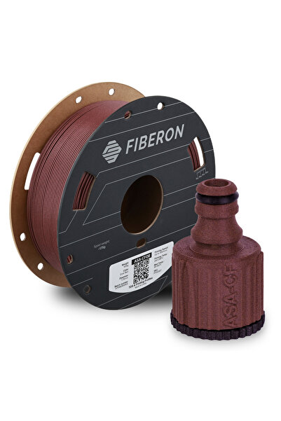 Fiberon ASA-CF08 Koyu Kırmızı Filament | UV Dayanımlı Karbon Fiber