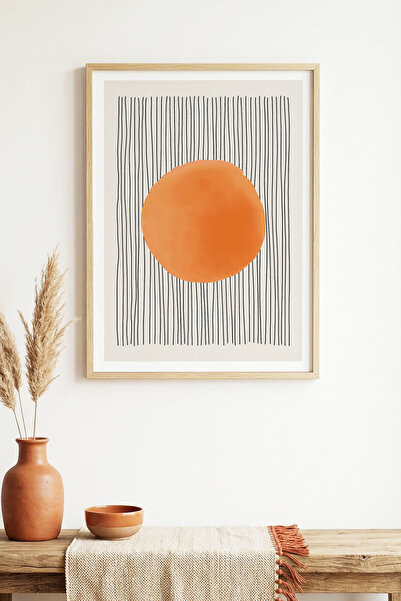 huhuli Natural Wood Framed Abstract Painting I Huhu1544