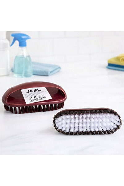 JML1 Perie de curățare de 14cm cu mâner, din plastic, cu peri rezistenți, en-...