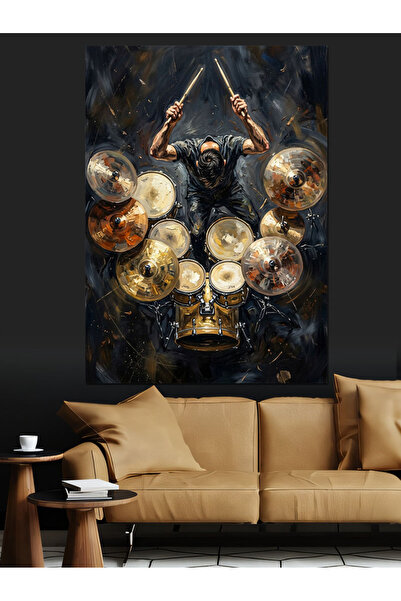 Artmeg Pânză decorativă Crazy Drum Performance - Masă din lemn MDF