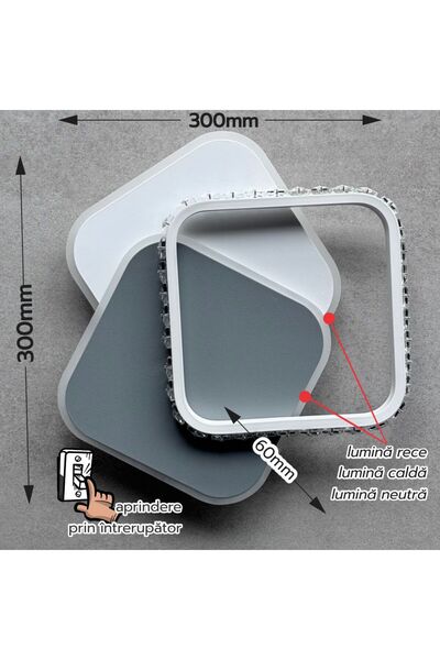 Luxera Lighting APLICA LED ANANKE 35W/2630LM 3000K/4000K/6500K 260X60MM
