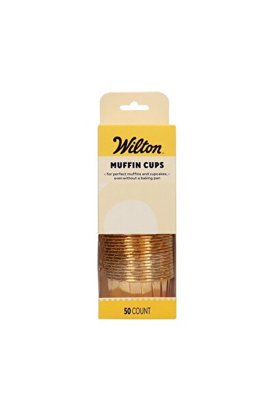 wilton Muffin Cups Gold, 50 buc. -