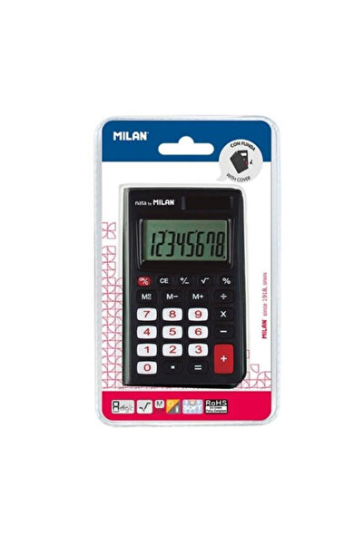 Milan 8 DG 208KBL Pocket Calculator