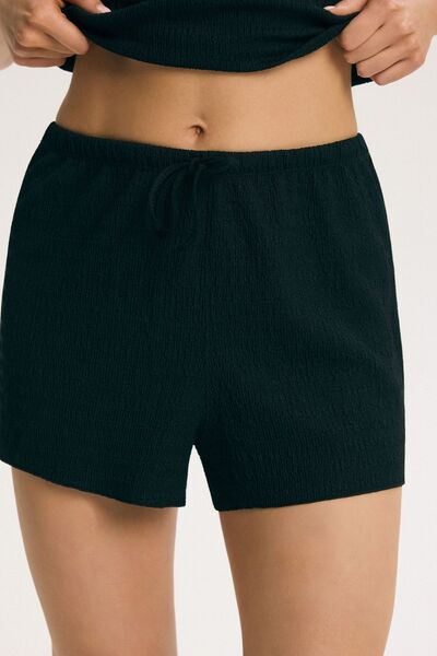 ESOTIQ BLOOVII Women's Shorts 100% Muslin Cotton Elastic & String Waistband C...