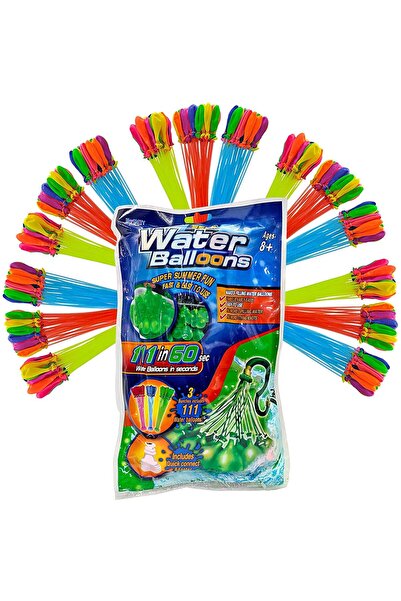 wei inox Set 111 baloane pentru apa, umplere rapida, biodegradabile, multicolor
