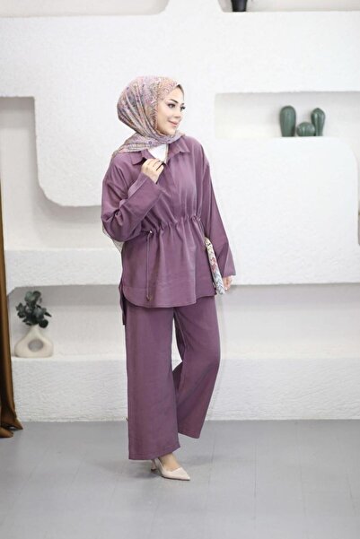 Suede Style 6307 - Set de damă elegant și confortabil, cu detaliu elastic în ...