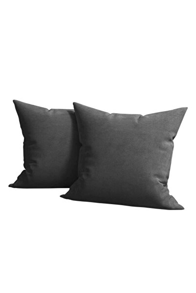 Five Store Set of 2 decorative velvet cushion covers with zipper, 50x50 cm, M...