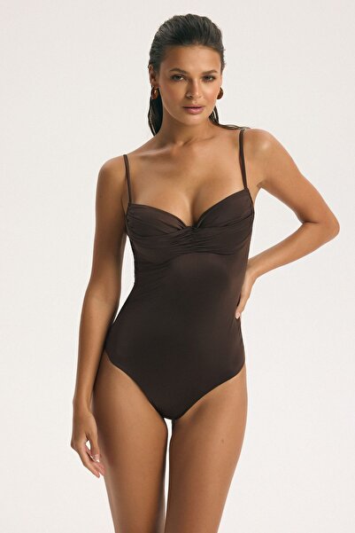 ESOTIQ Costum de baie întreg pentru femei, Bikini, Monokini, cu sutien push-u...