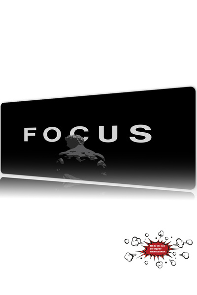 urzuva Focus Gaming Oyuncu XL Mouse Pad Mousepad 90X40 cm 3Mm Dikişli Model