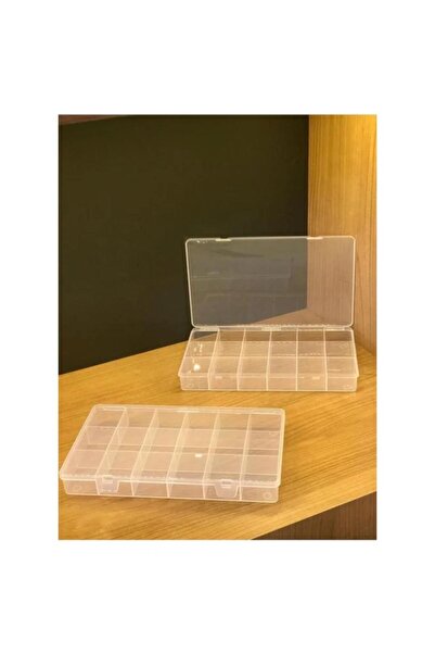 yiğit aksesuar 1 Adet 18 Bölmeli Düzenleyici 10*18 cm Takı Malzemeleri Hobi E...