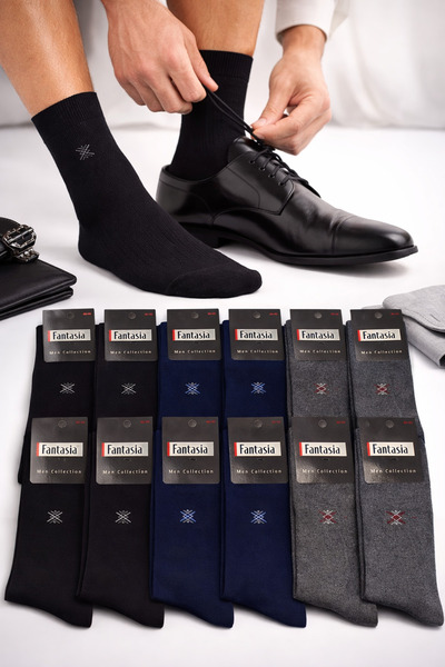 Nova Fuşya Lingerie Fantasia 12-Pack Men's Socks