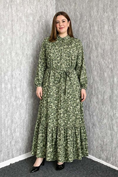 ModaPlaza Women's Small Pattern Chiffon 7583