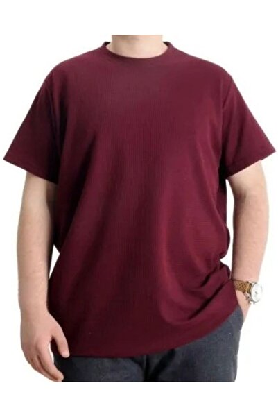 cusseli Ανδρικό μπλουζάκι μεγάλου μεγέθους με λαιμόκοψη ποδηλάτου WAFFLE 2003...