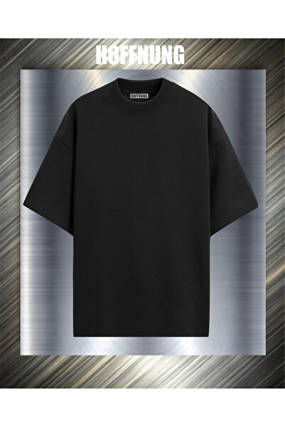 HOFFNUNG Unisex Short Sleeve Round Neck Blank Printed Solid Color Tshirt