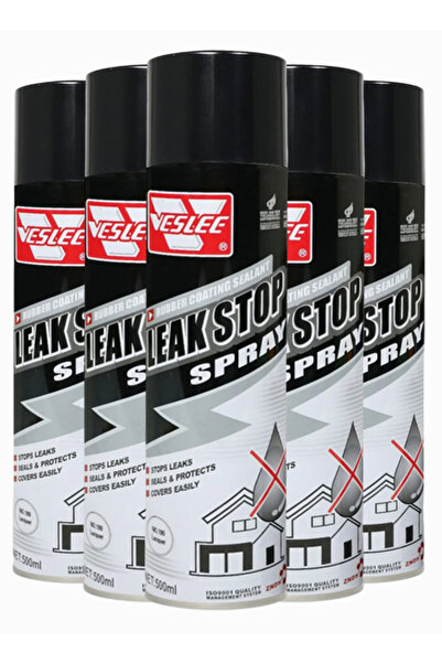 Veslee Leak Stop Spray Combo 5 x 500ml Waterproof Rubber Sealant for Roof Pip...