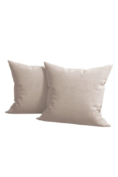 Five Store Set of 2 decorative velvet cushion covers with zipper, 50x70 cm, M...