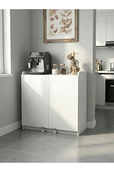 Pratico Rana Çok Amaçlı Mutfak Kiler Dolabı | Kapaklı Dolap | Erzak Dolabı