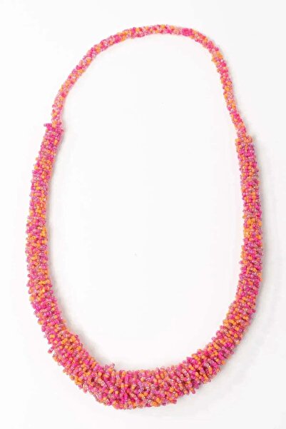 Antica Sartoria CHOKER NECKLACE IN ORANGE & FUXIA