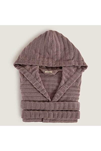 Chakra Halat de baie unisex din bumbac 100% ondulat, liliac