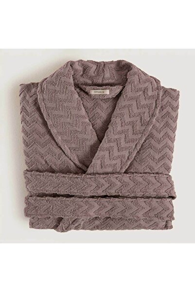 Chakra Halat de baie unisex 100% bumbac zigzag Lila