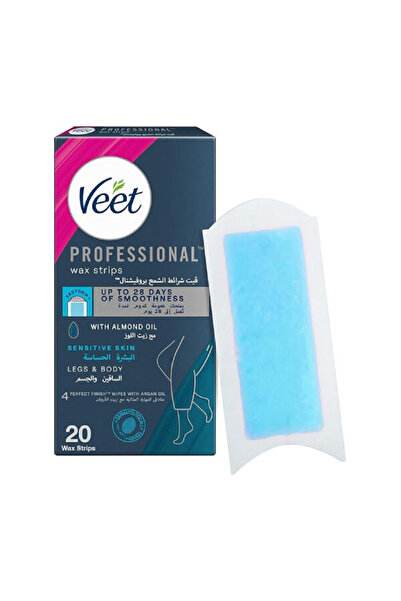 Veet Wax Strip Sensitive Skin Almond Oil & Vitamin E 1x20Psc