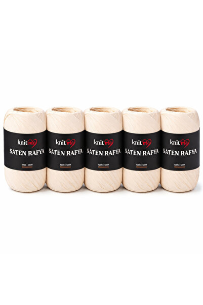 knitme Saten Rafya İp 5 li 100 Gr 125 Mt