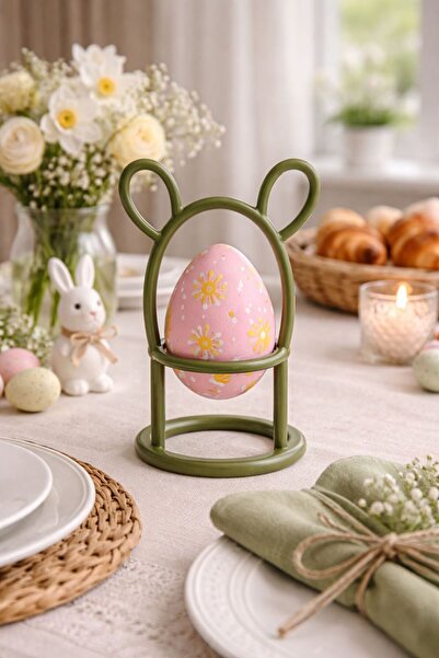 fromro Suport metalic pentru ouă de Paște, Iepuraș - Design premium și adorabil