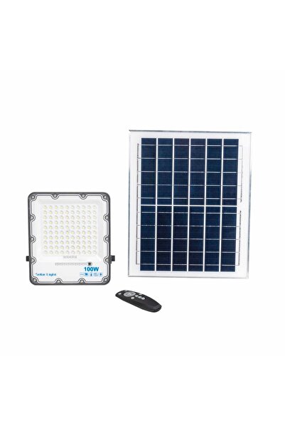 FOXMAG24 Proiector LED reîncărcabil solar, 100W, panou separat, cu telecomand...