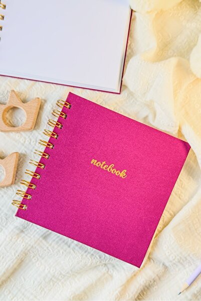 Martius Art دفتر ملاحظات مربع من الكتان مقاس 15 × 15 سم بدون خطوط / دفتر مدرس...